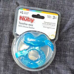 Nuby Blue Silicone Teether
